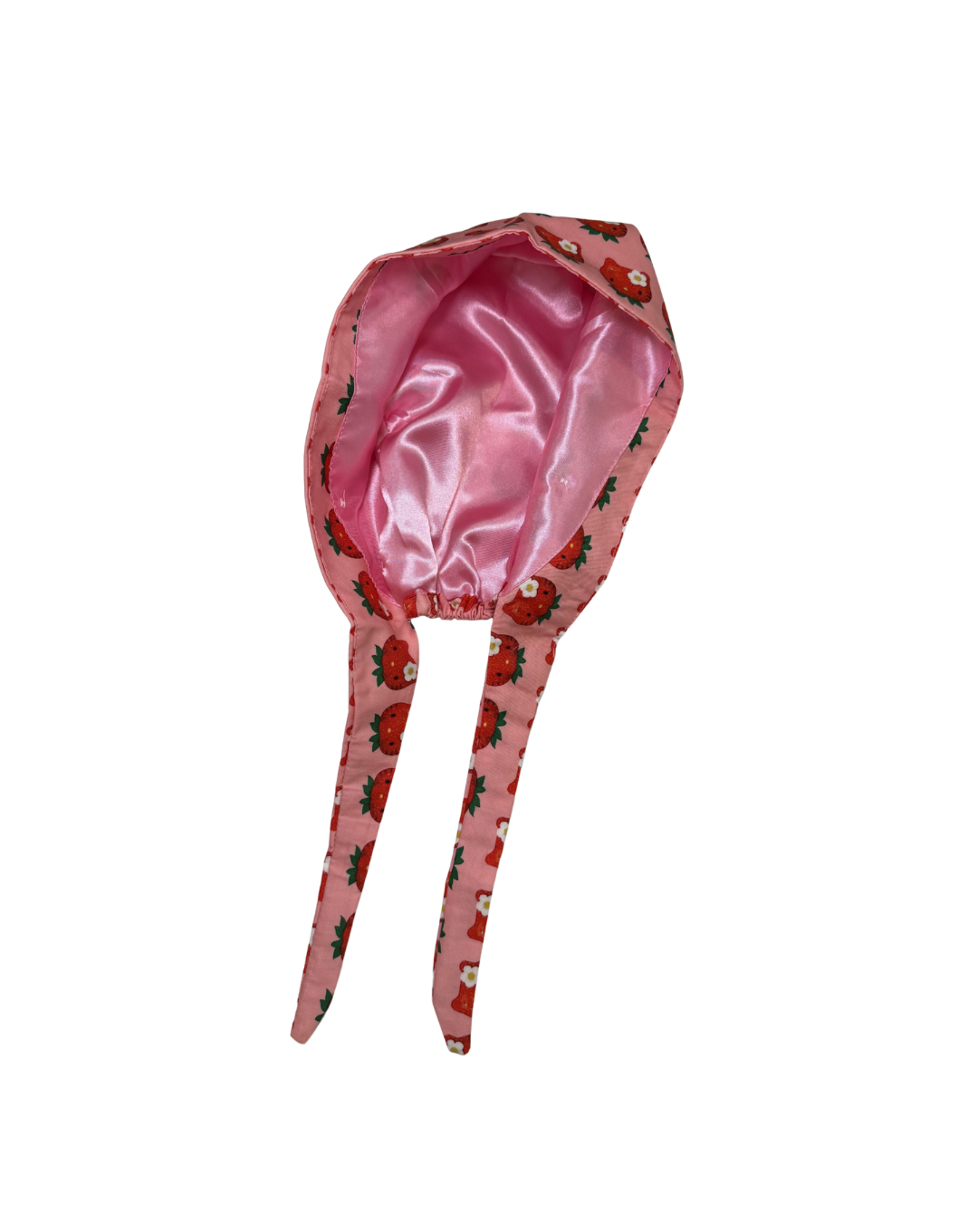 Strawberry Kitty Scrub Cap